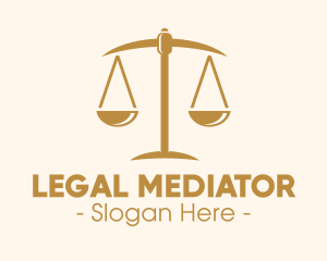 Attorney Lawyer Justice Scales logo design