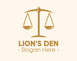 Attorney Lawyer Justice Scales logo design