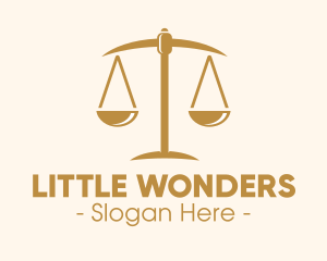 Attorney Lawyer Justice Scales logo design