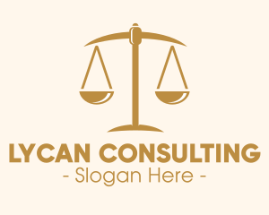 Attorney Lawyer Justice Scales logo design