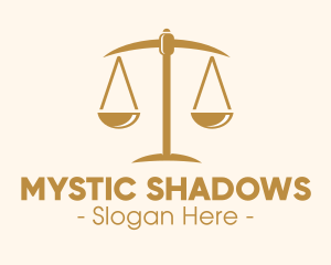 Attorney Lawyer Justice Scales logo design