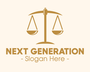 Attorney Lawyer Justice Scales logo design