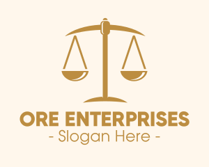 Attorney Lawyer Justice Scales logo design