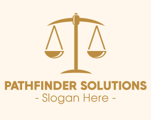 Attorney Lawyer Justice Scales logo design