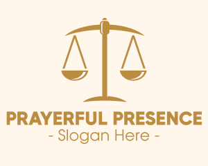 Attorney Lawyer Justice Scales logo design