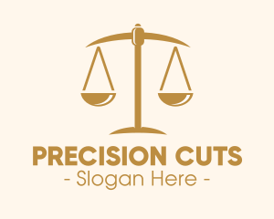 Attorney Lawyer Justice Scales logo design