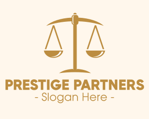 Attorney Lawyer Justice Scales logo design