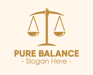 Attorney Lawyer Justice Scales logo design