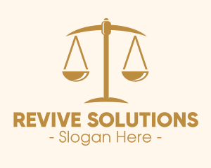 Attorney Lawyer Justice Scales logo design