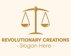 Attorney Lawyer Justice Scales logo design