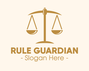 Attorney Lawyer Justice Scales logo design