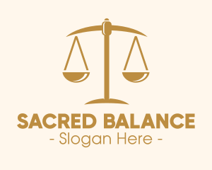 Attorney Lawyer Justice Scales logo design