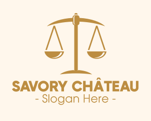 Attorney Lawyer Justice Scales logo design