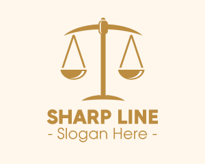 Attorney Lawyer Justice Scales logo design