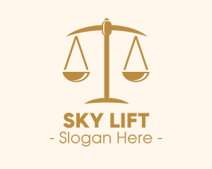 Attorney Lawyer Justice Scales logo design