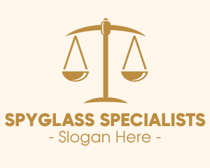 Attorney Lawyer Justice Scales logo design