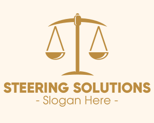 Attorney Lawyer Justice Scales logo design