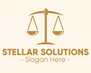 Attorney Lawyer Justice Scales logo design