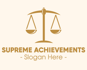 Attorney Lawyer Justice Scales logo design