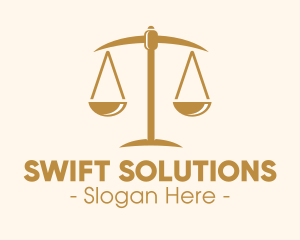 Attorney Lawyer Justice Scales logo design