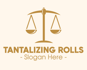 Attorney Lawyer Justice Scales logo design