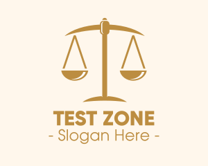 Attorney Lawyer Justice Scales logo design