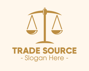 Attorney Lawyer Justice Scales logo design