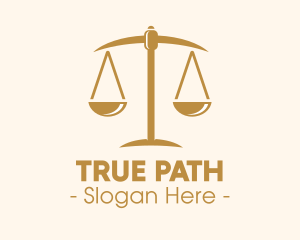 Attorney Lawyer Justice Scales logo design