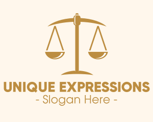 Attorney Lawyer Justice Scales logo design