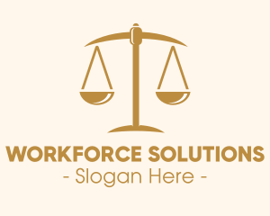 Attorney Lawyer Justice Scales logo design