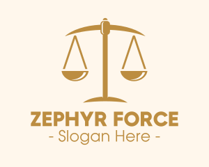 Attorney Lawyer Justice Scales logo design