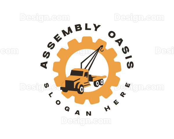 Tow Truck Crane Logo