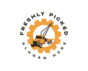 Tow Truck Crane Logo