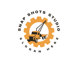 Tow Truck Crane Logo