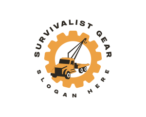 Tow Truck Crane logo design