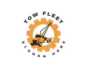 Tow Truck Crane logo design