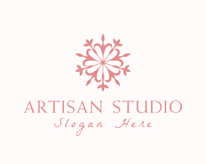 Elegant Floral Mandala logo design