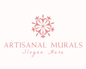 Elegant Floral Mandala logo design