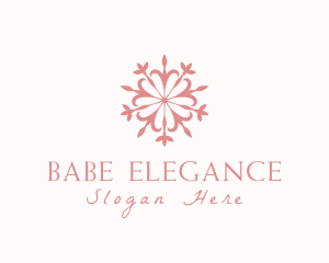 Elegant Floral Mandala logo design