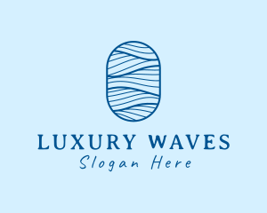 Professional Oval Waves logo design