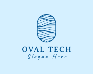 Professional Oval Waves logo