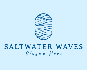 Professional Oval Waves logo design