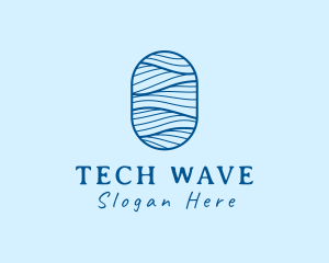 Professional Oval Waves logo design