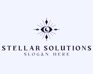 Celestial Boho Eye logo design