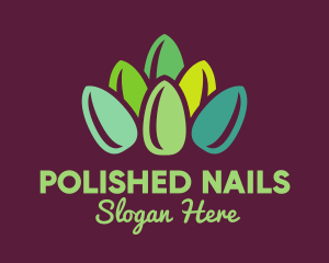 Green Lotus Nails logo design