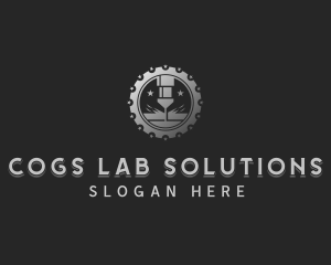 Laser Mechanical Machinery logo design