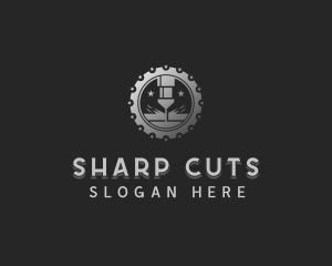 Laser Mechanical Machinery logo design