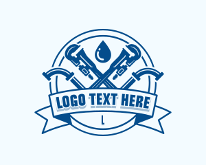 Plumbing Pipe Wrench Logo