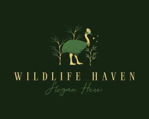 Australian Cassowary Bird logo design