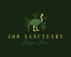 Australian Cassowary Bird logo design